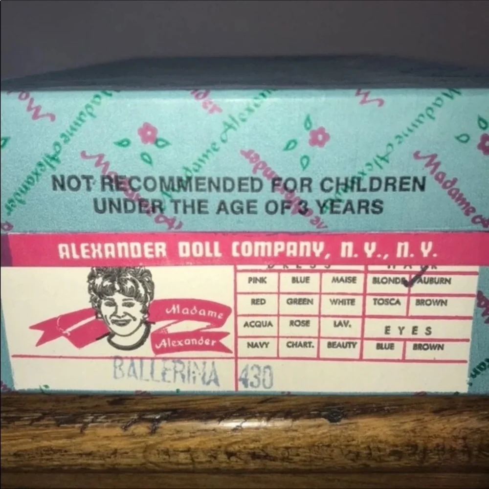 Madame Alexander doll ballerina #430